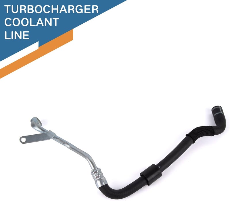 Baxzl Turbocharger Coolant Line for Volkswagen Tiguan Limited CC Eos Passat CC GTI Jetta Beetle Golf for Audi A3 Quattro Q3 Quattro TT Quattro for Seat Leon 2008-2018 Replaces 667-608 06J121492C - Image 3
